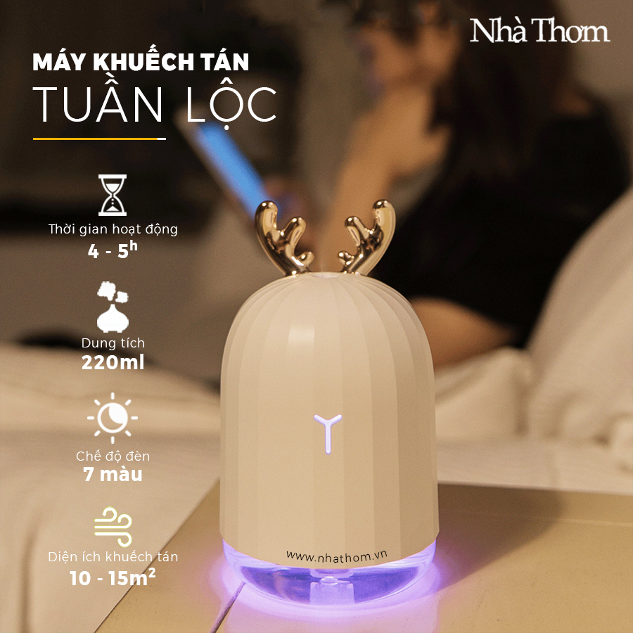 công dụng máy khuếch tán mini tuần lộc